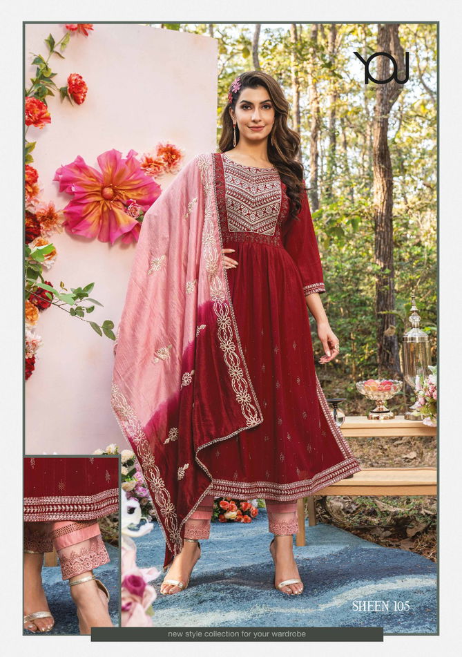 Wanna Sheen Naira Fancy Party Wear Wholesale Readymade Salwar Suits Catalog